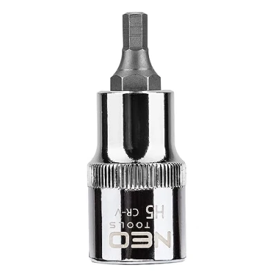 Image de NEO TOOLS 08 770 Clé à douille 1/2 7422 H5 Acier chrome vanadium, d&#039;outil héxagonal intérieur
