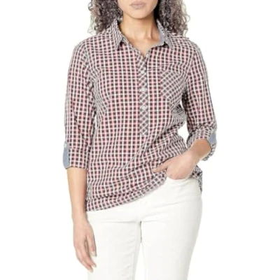 Image de Tommy Hilfiger J2XMH365 QI2 XS Chemise, Multicolore, Femme