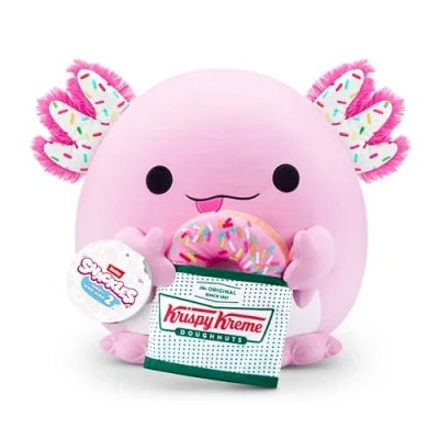 Image de Snackles, série 2, Axolotl (Krispy Kreme), Peluche 35 cm de ZURU (Axolotl)