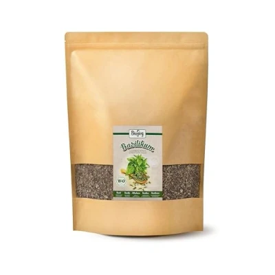 Image de Biojoy Basilic BIO (1 kg), séché et trituré, Feuilles de (Ocimum basilicum)