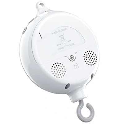 Image de Boîte à musique mobile pour bébé avec 3 pistes sonores, 12 berceuses, arrêt de 30 minutes