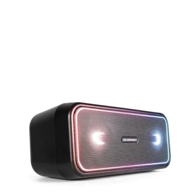 Image de Blaupunkt Enceinte Bluetooth Party PS 200, 4.2, AUX in, Haut Parleur de fête avec éclairage LED Multicolore, Batterie intégrée en Noir