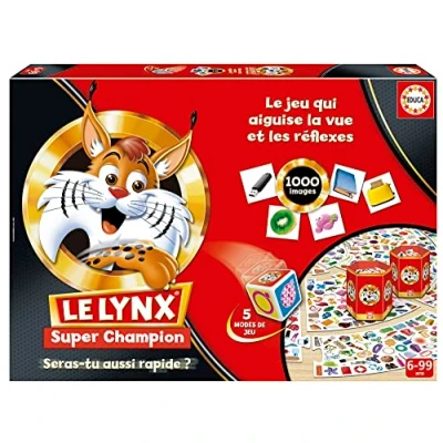 Image de Educa Super Champion Lynx Une édition Exclusive avec Plus de 1000 Images et Nouvelle Dynamique Jeu ! du Plaisir pour Toute la Famille A partir 6 Ans (19432)