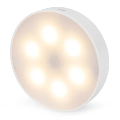 Image de Brendz Lumiere LED Rond pour Armoire, Commande Tactile, Rechargeable USB C, Dimmerable, Magnétique, 3 Températures de Couleur, Veilleuse, Lampe Rechargeable, Placard