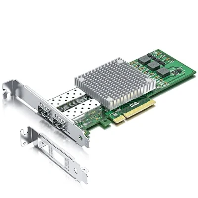 Image de 10Gtek Carte Réseau 10GbE PCIE Broadcom 57810S Chip, Dual SFP+ Ports, PCI Express X8 LAN Adapter pour Windows Server/Windows/Linux/VMware