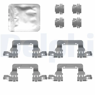 Image de DELPHI LX0778 Kit d&#039;accessoires, plaquette de frein à disque AUDI: A6 C8 Avant