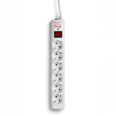 Image de Salicru SPS SAFE 6, Prise parafoudre 6 prises Protections surtensions (238 J, Sortie(s) CA, Type F, 250 V, 50 Hz, 10 A)