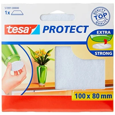 Image de tesa 57891 Protection Anti Rayure en feutre Blanc 0,1m:80mm