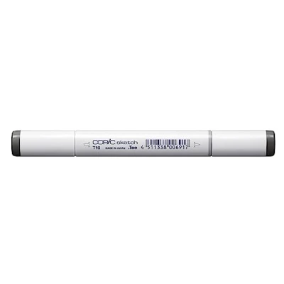 Image de COPIC Sketch T 10, Toner Gray No. Twin Marker avec une pointe moyenne et pinceau