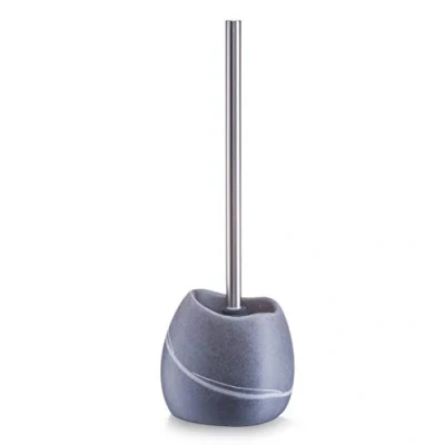 Image de Zeller Present 18304 Brosse WC en Poly résine Effet Pierre 14,2 x 12,4 41 cm