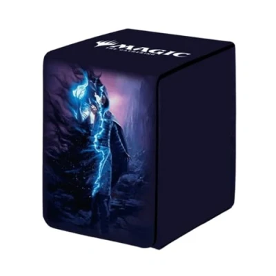 Image de Ultra Pro Outlaws of Thunder Junction Alcove Flip Deck Box Ft. Jace for Magic: The Gathering, Collectible Compact Storage Solution Protection