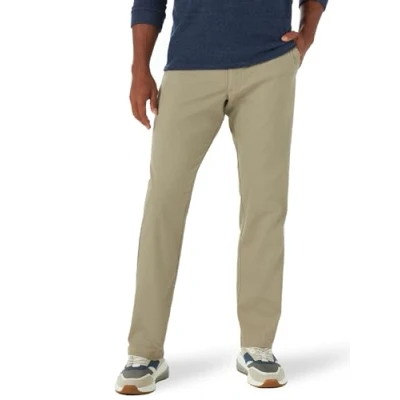 Image de Lee Performance Confortable esperformance Calça Relaxada Extremamente Confortávelperformance Series Pantalon décontracté Confort extrême, Kaki, 34W x 29L Homme