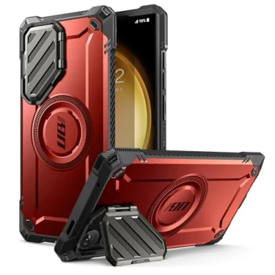 Image de SUPCASE UB Mag XT Coque pour Samsung Galaxy S24 Ultra (Version 2024), [Coque d&#039;appareil Photo en métal] de Protection extrême Fine et Robuste avec béquille intégrée (Ruddy)