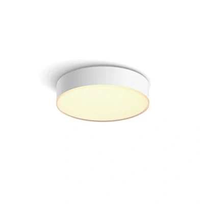 Image de Philips Hue White Ambiance Pafonnier Enrave Small Blanc, compatible Bluetooth, fonctionne avec Alexa, Google Assistant et Apple Homekit