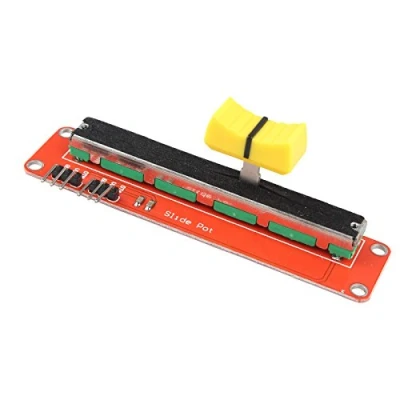 Image de HALJIA 10 K Logarithmique Slide potentiomètre Log linéaire à sortie double Pot de Trim module Compatible avec Arduino AVR Electronic Block