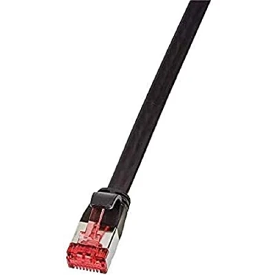 Image de Cordon de raccordement CAT 6a LogiLink SlimLine 2m U/FTP PiMF noir