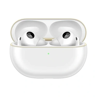 Image de HUAWEI FreeBuds Pro 4 Auriculares Inalambricos, Bluetooth Con Calidad Sonora Sin Pérdidas, Llamadas Estables, ANC Dinámica, Diseño de Cuerdas Plateadas, 33 horas, iOS &amp; Android, Blanco