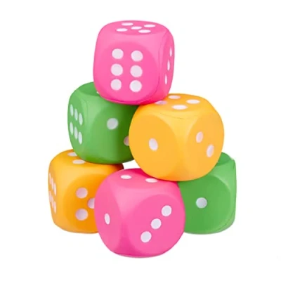 Image de Relaxdays 10024997 Lot de 6 cubes en mousse XXL pour enfant avec souples polyuréthane Multicolore version allemande