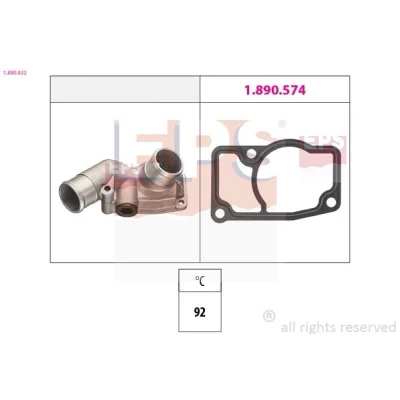 Image de EPS 1.880.832 Thermostat d&#039;eau 92 Made in Italy OE Equivalent OPEL: Zafira A, Astra G CC, Caravan, VAUXHALL: Mk4 CC
