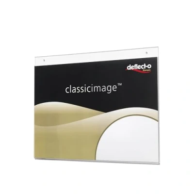 Image de Deflecto DE48000 Porte visuel mural en polystyrène A3 Horizontal , 42,4 x 33,2 1,7 cm