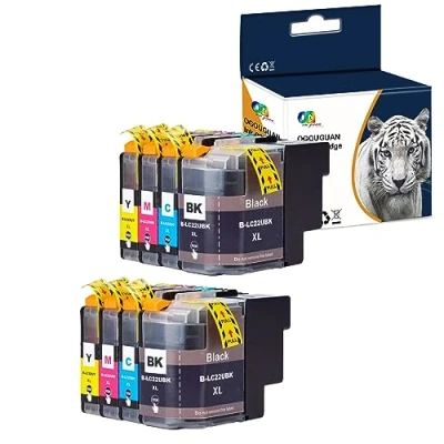 Image de Caidi® LC22UXL Remplacement pour Brother LC22U XL Grande Capacité Cartouches d&#039;encre Compatible avec DCP J785DW MFC J985DW Imprimante lot (2 Set)