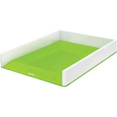 Image de Leitz Corbeille à Courrier A4, Blanc/Vert, WOW, 53611054
