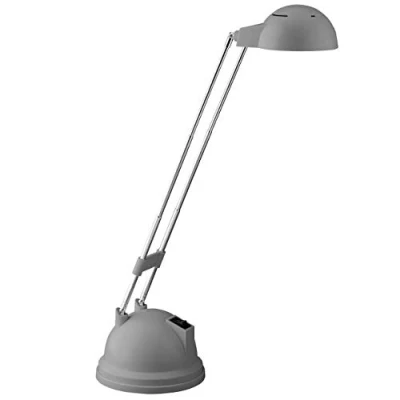 Image de BRILLIANT lamp Katrina Lampe de table LED titane 1x 5.7W intégrée (CMS), (600lm, 2700K) Échelle A ++ à E Pivotant avec interrupteur bascule/tête