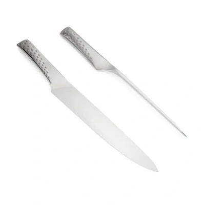 Image de Weber Set de Découpe Deluxe Couteau Professionnel et Fourchette à Viande en Inox Accessoire Barbecue Idéal pour Tout Type Usage Cuisine Noir (17074)
