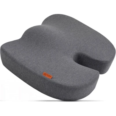 Image de DYNMC you Coussin Ergonomique Chaise Bureau Coccyx pour Une Assise Confortable Parfait Le Dos, Coussins siège et Dossier en Mousse à mémoire