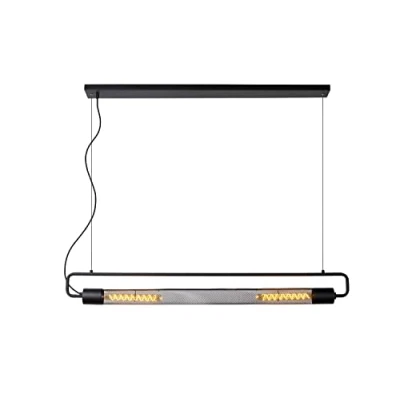 Image de Lucide Calixt lampe suspendue 122 x 10 150 cm noir