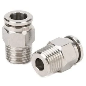 Image de Raccord pneumatique en acier inoxydable V2A 1/8&quot; 4 mm 6 8