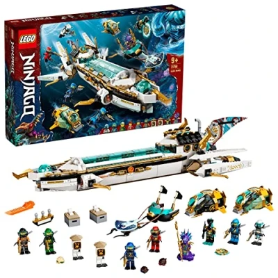 Image de LEGO 71756 Ninjago L’Hydro Bounty: sous Marin avec Mini Figurines Kai et NYA, Aventure Marine Ninja pour Enfants de 9 Ans Plus, Cadeau Unique Fans