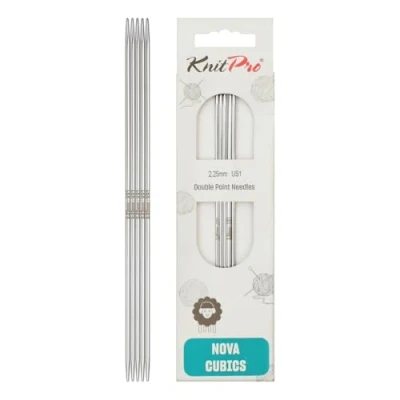 Image de KnitPro KP12122 Aiguilles Double Pointes Bois Laiton Brillant 20 cm x 2,25 mm