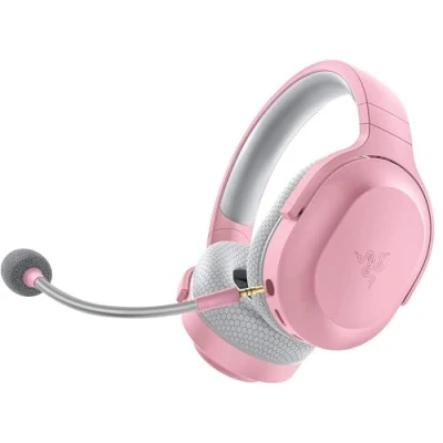 Image de Razer Barracuda X Casque Gaming sans Fil Multiplateforme (SmartSwitch Dual Fil, Design Ergonomique, TriForce 40mm, Microphone Cardioïde, Batterie de 50h, USB C) Rose Quartz