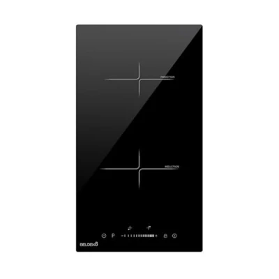 Image de Plaque Induction 2 Feux Encastrable avec Slide Control BELDEKO 3600W 9 Niveaux de Puissance Fiable et Robuste Minuteur, Touches Tactiles, Anti Débordement