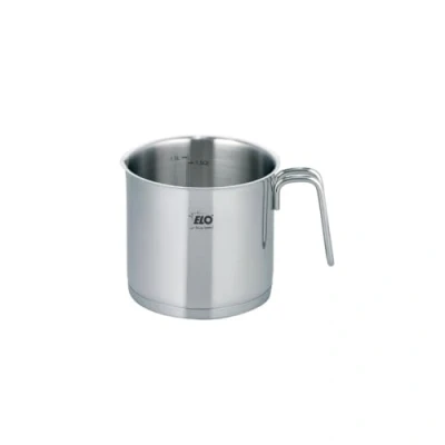 Image de Elo 7241526 pot à lait en Acier inoxydable, inox, pichet 1,6 litres, 14 x 12 cm