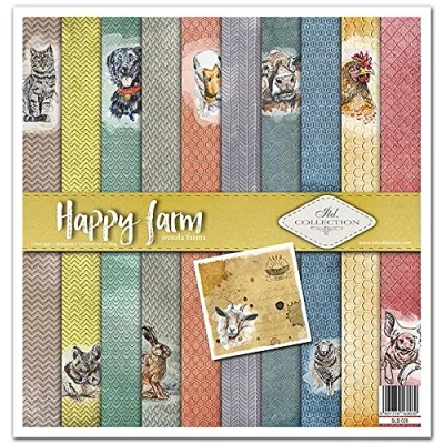 Image de ITD Collection Emballage Scrapbooking 12 x pouces, Papier Scrapbooking, Décor, Carton 310 320 mm (SLS 028 La ferme heureuse) HS code 48025890