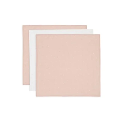 Image de Jollein Lot de 3 Serviettes en Mousseline pour bébé Twinkling Rose Sauvage 70 x cm 100% Coton Lingettes Certifié Oeko Tex
