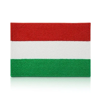 Image de Écusson thermocollant motif drapeau hongrois 7,5 x 5 cm Finally Home