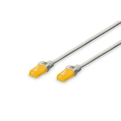 Image de DIGITUS Câble LAN Cat 6A 5m RJ45 réseau U/UTP Non blindé Compatible 6 &amp; 7 Gris