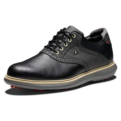 Image de Footjoy Homme Traditions Chaussure de Golf, Noir, 44 EU