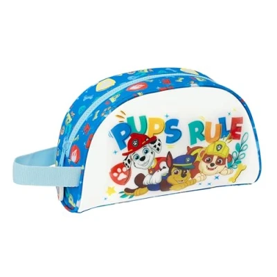 Image de PAW PATROL PUPS RULE Grande trousse de toilette pour enfant, adaptable au chariot, idéale les enfants 5 à 14 ans, confortable et polyvalente, qualité résistance, 26 x 16 9 cm, couleur