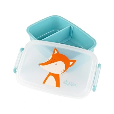 Image de Sigikid 25365 Boîte à déjeuner renard avec séparateur, sans BPA, sûre, légère, recommandée pour les enfants partir de 1 an