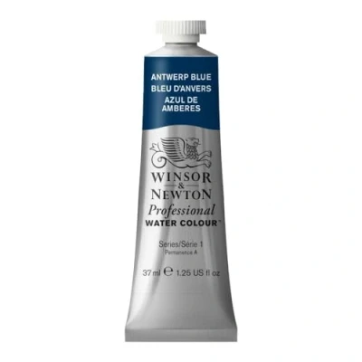 Image de Winsor &amp; Newton Aquarelle Professionnel Peinture Aquarelle, Haute Luminosité, Résistante à la Lumière, Qualité Archive, Tube de 37 ML, Couleur Bleu d&#039;Anvers