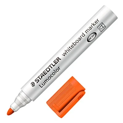 Image de Staedtler LumoColor 351 Marqueur Effaçable à Sec Pointe Ogive 2 mm Orange