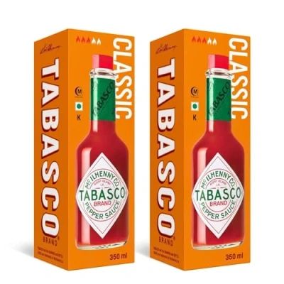Image de TABASCO® Brand Original Red Pepper sauce 2 x 350ml L&#039;option La moins chère dans Amazon! / rouge : confectionnée à partir de trois ingrédients. 100% naturels