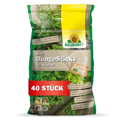 Image de Neudorff Azet Lot de 40 bâtonnets d&#039;engrais Bio pour Herbes aromatiques Une Croissance Forte et des avec Effet Longue durée 2 Mois