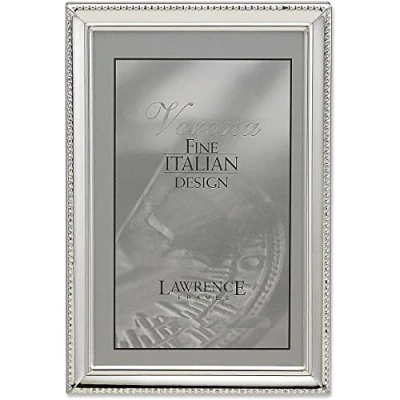 Image de Lawrence Frames Bordure de Perles, 20,3 x 30,5 cm, Argent