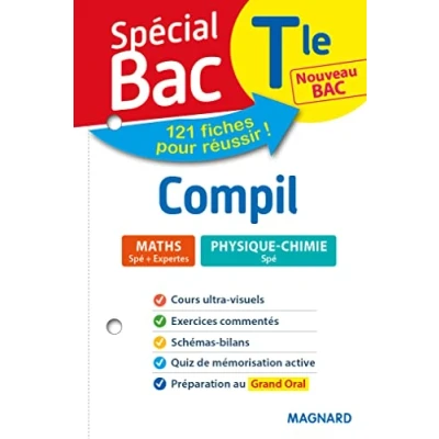 Image de Spécial Bac Compil 2 Spés Maths Physique Tle 2021: Tout le programme en 121 fiches, cours utlra visuel, schémas bilans, exer... Livre d’occasion