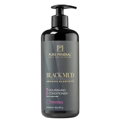 Image de Pure Mineral Après Shampooing à la Boue de Mer Morte pour Cheveux Hydratés Nourrissant, Apaisant, Revitalisant Sans sulfates, parabènes, petrolates 500ml